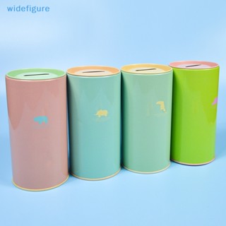 Widefigure กระปุกออมสินโลหะ รูปสัตว์น่ารัก สีแคนดี้ สําหรับตกแต่งบ้าน