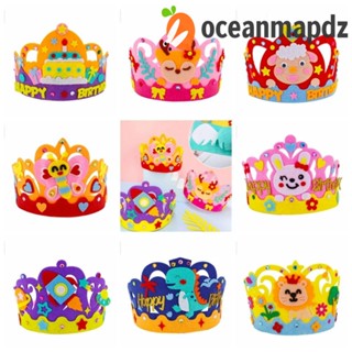 Oceanmapdz DIY มงกุฎแฮนด์เมด ของเล่น, หมวกแฮนด์เมด DIY มงกุฎดอกไม้ หมวกงานฝีมือ, สร้างสรรค์ EVA โฟมศิลปะหัตถกรรม DIY ของเล่นสําหรับเด็ก