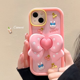 เคสโทรศัพท์มือถือซิลิโคน ป้องกัน รวมทุกอย่าง ลายโบว์ สีชมพู สําหรับ Apple Iphone 14promax 13 12 11 12promax 14pro