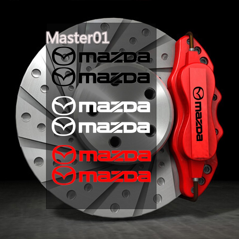 6pcs สําหรับ Mazda CX7 CX30 2 323 CX3 ดัดแปลงไวนิลล้อรถ Caliper สติกเกอร์เบรคอัตโนมัติ Decals ยางตกแต่ง