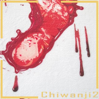 [Chiwanji2] พรมเช็ดเท้า ลายรอยเท้า ต้อนรับฮาโลวีน กันลื่น สําหรับตกแต่งบ้าน สํานักงาน