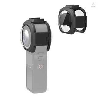 Gree)puluz ฝาครอบเลนส์กล้อง พร้อมเมาท์ Cold Shoe เข้าได้กับ Insta360 ONE RS 1 นิ้ว 360 Edition Action Camera HOT 1