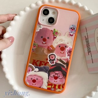 2 in 1 เคสโทรศัพท์มือถือ TPU นิ่ม กันรอยขีดข่วน กันกระแทก ลายการ์ตูนลูปปี้น่ารัก สร้างสรรค์ สําหรับ iPhone 11 14 Pro Max 12 13 12Pro