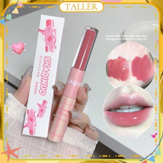 ✧Ready Stcok Shaqinuo Double Head Lip Glaze หมอกพื้นผิว Water Light Doodle ลิปสติกให้ความชุ่มชื้น Smooth ง่ายต่อการสี Long Lasting Lip แต่งหน้า TALLER