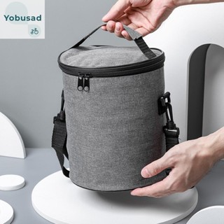 [Yobusad.th] กระเป๋าปิกนิก ผ้าออกซ์ฟอร์ด อลูมิเนียมฟอยล์ สําหรับใส่กล่องอาหารกลางวัน ปิกนิก เบนโตะ