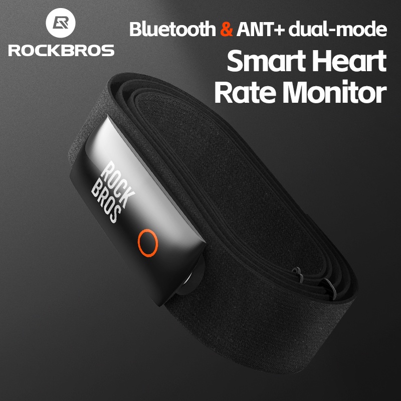 [Fulfilled by Shopee]ROCKBROS เข็มขัดวัดอัตราการเต้นของหัวใจ ชาร์จได้ IPX7 บลูทูธ ANT+ สําหรับวิ่ง ปั่นจักรยาน
