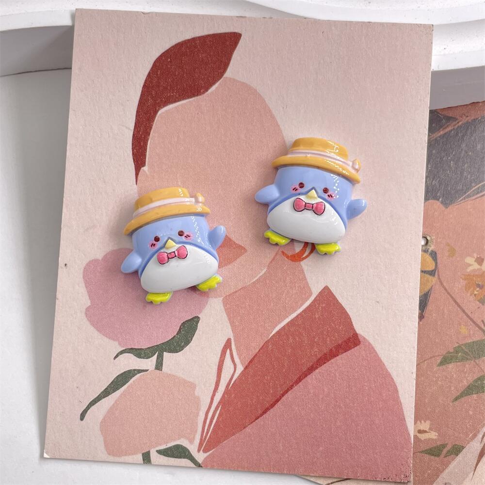 [4 #] Jibbitz Crocs ชุดเครื่องประดับเรซิ่น ลายการ์ตูนสัตว์ แฮนด์เมด diy สําหรับรองเท้า กิ๊บติดผม โทรศัพท์ FN