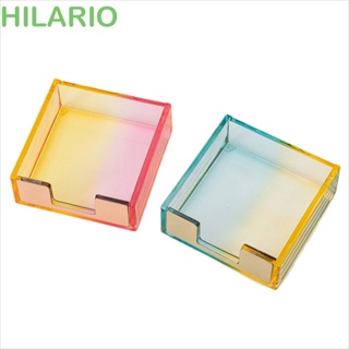 Hilario กล่องกระดาษโน๊ต แบบใส สีโรสโกลด์ สําหรับตกแต่งบ้าน นักเรียน