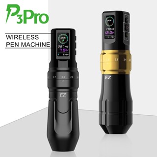 Ez P3 Pro ปากกาสักไร้สาย PMU SMP 1600mAh ปรับได้ พร้อมตลับหมึก ปรับได้ สําหรับแต่งหน้า