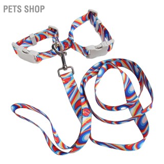 Pets Shop ชุดสายจูงแมวชุด Escape Proof ปรับลูกแมวเดินเสื้อกั๊ก Leash พร้อม Quick Release Buckle สำหรับกลางแจ้ง