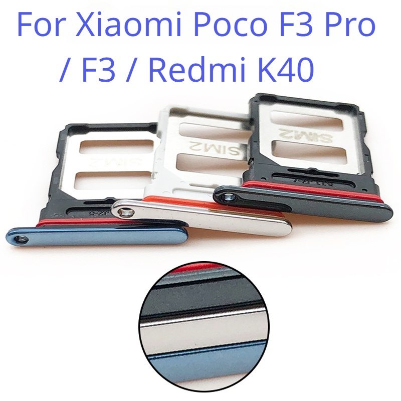 อะแดปเตอร์ถาดซิมการ์ด อะไหล่เปลี่ยน สําหรับ Xiaomi Poco F3 Pro F3 Redmi K40