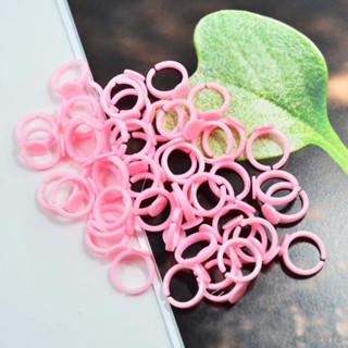 [Miskulu] กาวฐานเปล่า ปรับได้ สีชมพู สําหรับเด็ก 50 ชิ้น