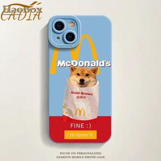 สินค้าใหม่ เคสป้องกันโทรศัพท์มือถือซิลิโคน แบบนิ่ม ลาย McDonalds สําหรับ Apple Iphone 15 14promax 13 12 11