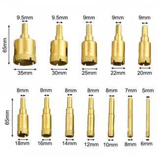 ชุดดอกสว่านโฮลซอ เคลือบเพชร อเนกประสงค์ ขนาด 6-35 มม. สําหรับเจาะรู