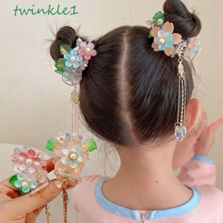 Twinkle1 กิ๊บติดผม ฮั่นฝู หวาน น่ารัก มุก เด็ก ที่คาดผม พู่ โบราณ สไตล์จีน ที่คาดผม