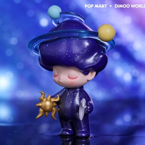 POP MART DIMOO Space Travel ของเล่นตุ๊กตาสัตว์น่ารัก ของขวัญ สําหรับเดินทาง