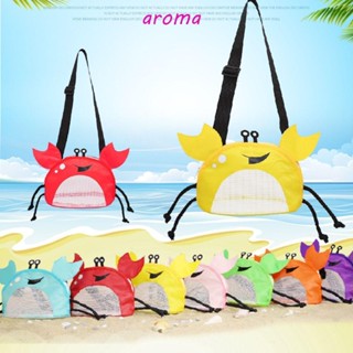 Aroma กระเป๋าสะพายไหล่ ทรงโท้ท กันน้ํา มีซิป เหมาะกับเดินชายหาด สําหรับเด็ก