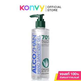 เจลแอลกอฮอล์ Ainterol Alcozhan Hand Sanitizer Gel 250ml.