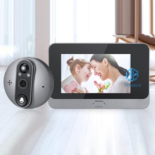 ออดประตูอินฟราเรดดิจิทัล WiFi Peephole PIR Night Vision 1080P มุมกว้าง 121° [Missece.th] อุปกรณ์ตรวจจับการเคลื่อนไหว สําหรับประตูอพาร์ทเมนต์