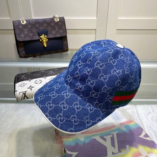 Gucci หมวกเบสบอล ลายดาว สวยหรู อินเทรนด์