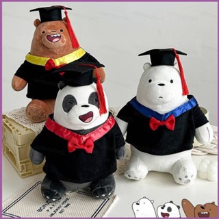 Sq2 ตุ๊กตา We Bare Bears Graduate Series ของขวัญ สําหรับเด็ก ตกแต่งบ้าน