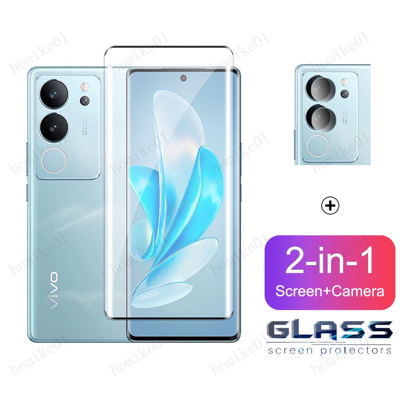 2-in-1 ฟิล์ม Vivo V29 5G ฟิล์มกระจก HD ฟิมล์กระจก Vivo V29 Pro V27 V25 Pro V29e V27e V25e V23 V23e V