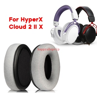 Hsv แผ่นรองหูฟัง ระบายอากาศ ตัดเสียงรบกวน สําหรับ HyperX Cloud 2 II X