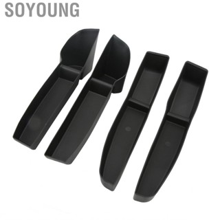 Soyoung Door Side Storage Box 4 Pcs TPE Handle For Car