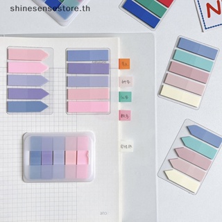 Shine สติกเกอร์กระดาษโน้ต PET ใส ลายธงชาติวินเทจ สีโมแรนดี้ สําหรับติดตกแต่งที่คั่นหนังสือ เครื่องเขียน 1 ชุด