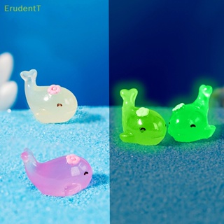 [ErudentT] ฟิกเกอร์เรซิ่น รูปปลาโลมา ปลาวาฬ เรืองแสง ขนาดเล็ก สําหรับตกแต่งบ้าน 1 5 ชิ้น