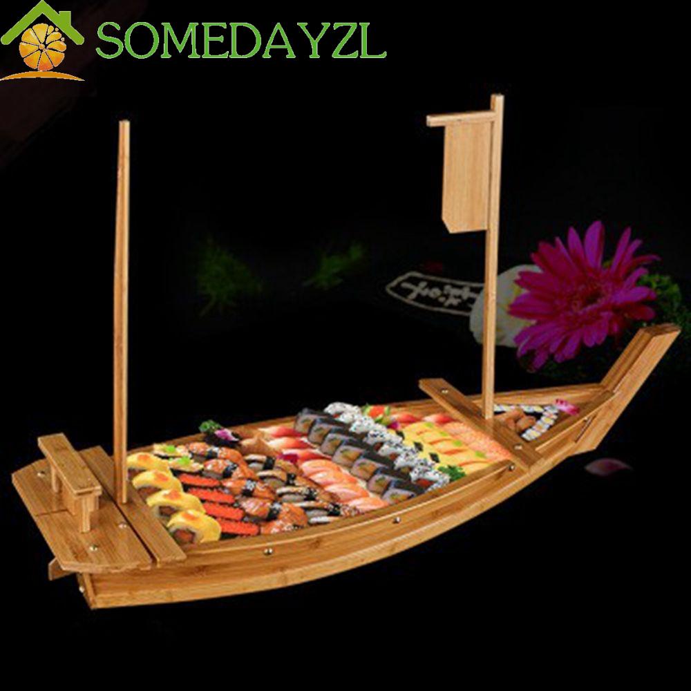 Somedayzl เรือซูชิ ซาชิมิ คละแบบ จานเย็น อาหารญี่ปุ่น อาหารว่าง ถาด ซาชิมิ จาน ร้านอาหาร บ้าน ทะเล เครื่องมือ