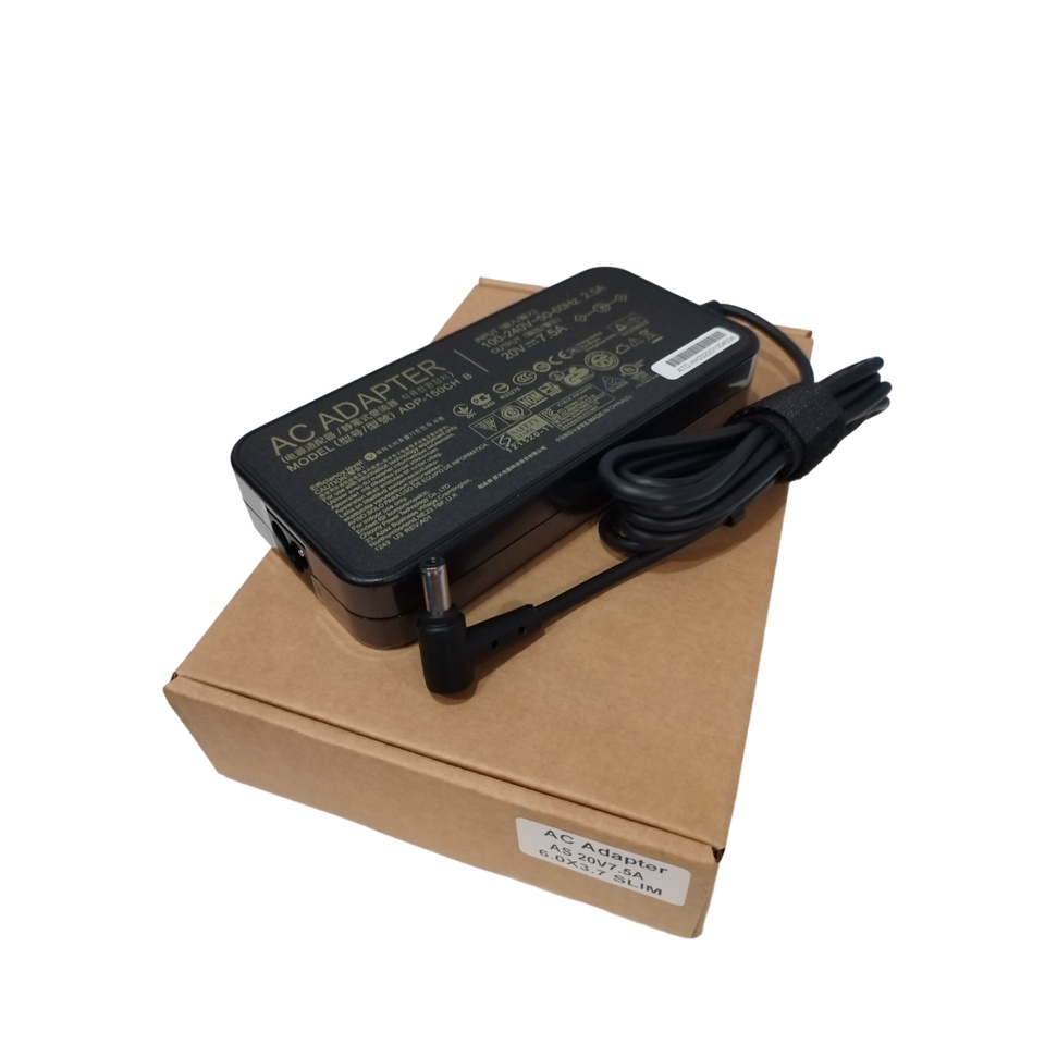 อแดปเตอร์ สายชาร์จ โน๊ตบุ๊ค ASUS 20V 7.5A [ 6.0*3.7 ] Laptop Charger Adapter SLIM ของเท้
