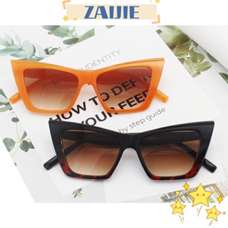 Zaijie24 แว่นตากันแดดแฟชั่น ทรงสี่เหลี่ยม ขนาดใหญ่ ป้องกัน UV400 สําหรับผู้หญิง และผู้ชาย