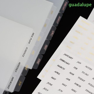 Guadalupe สติกเกอร์ PVC แยกใบไม้ และสมุดโน้ต เครื่องเขียน