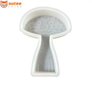 Sutee แม่พิมพ์ซิลิโคนเรซิ่น รูปเห็ด ขนาด 12*9*2.5 ซม. สีขาว สําหรับทําเบเกอรี่