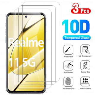 ฟิล์มกระจกนิรภัยกันรอยหน้าจอ แบบเต็มจอ HD สําหรับ realme11 5G Realme 11 5G Realme 11 5G 3 ชิ้น