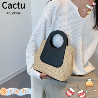 Cactu กระเป๋าสะพายไหล่ กระเป๋าถือ ลําลอง สีฮิต สําหรับผู้หญิง