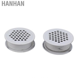 Hanhan 2Pcs Round Vent Cover White Rustproof Rugged Versatile Air Mesh Hole