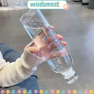 Wisdomest ถ้วยพลาสติกใส กันรั่ว ความจุขนาดใหญ่ สําหรับใส่นม น้ําผลไม้