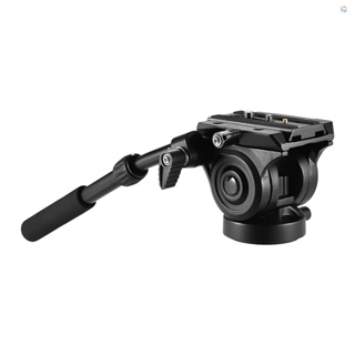 {Fsth} Camera Camcorder Tripod Head Fluid Drag Pan/Tilt Head with Quick Release Plate Aluminum Alloy Support 5kg/11Lbs for Canon   A7 Panoramic Photo Video