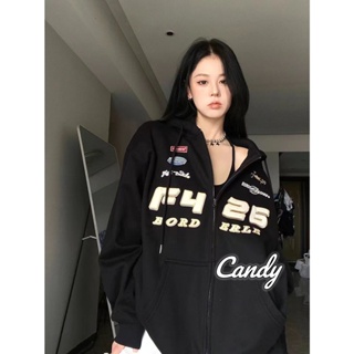 Candy Kids  เสื้อผ้าผู้ญิง แขนยาว เสื้อฮู้ด คลุมหญิง สไตล์เกาหลี แฟชั่น  สวย High quality สไตล์เกาหลี ins WWY23903II 36Z230909