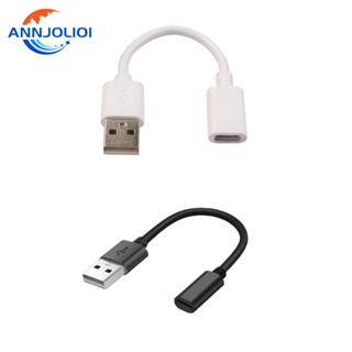 Ann อะแดปเตอร์แปลงสายเคเบิ้ล USB2 0 เป็น Type C ตัวเมีย เป็น USB สําหรับชาร์จ ถ่ายโอนข้อมูล Type C