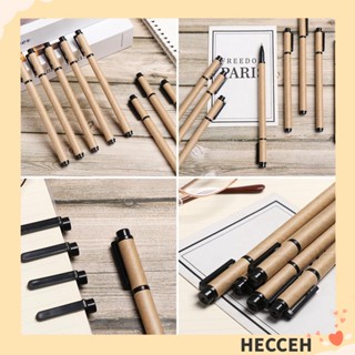 Hecceh 2/5 ชิ้น กระดาษคราฟท์ ปากกา สํานักงาน สร้างสรรค์ เครื่องมือเขียน เป็นกลาง ปากกาเครื่องเขียน ปากกาเซ็นลายเซ็น