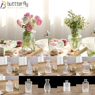 Buttterfly แจกันแก้ว แจกันดอกไม้ แบบใส เครื่องประดับตั้งโต๊ะ งานแต่งงาน ปาร์ตี้