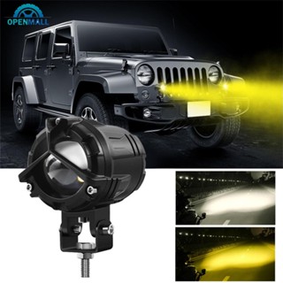 Openmall ไฟหน้ารถจักรยานยนต์ LED 6000LM สีขาว และสีเหลือง สําหรับ Offroad L8P7 1 ชิ้น