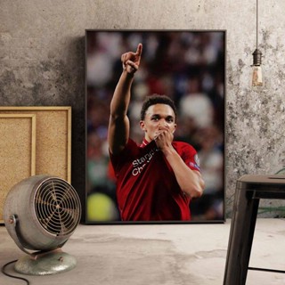 โปสเตอร์ผ้าใบ ลายนักฟุตบอล Trent Alexander-Arnold สําหรับตกแต่งผนัง