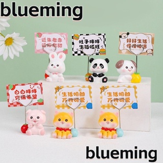 Blueming2 รูปปั้นเรซิ่น รูปสัตว์เลี้ยงน่ารัก ของขวัญ สําหรับตกแต่งช่องแอร์รถยนต์