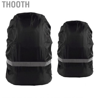 Thooth Backpack Dust Cover  Practical Reflective Strip Rain  for Outdoor Riding