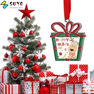 Suyo จี้รูปซานตาคลอส กวางเอลก์ โลหะผสมสังกะสี สําหรับตกแต่งต้นคริสต์มาส บ้าน ออฟฟิศ