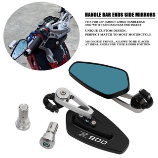 กระจกมองหลัง สีดํา สําหรับรถจักรยานยนต์ Kawasaki z900 Z 900